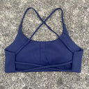 Breathable Spaghetti Strap Sports Bra Cross Back