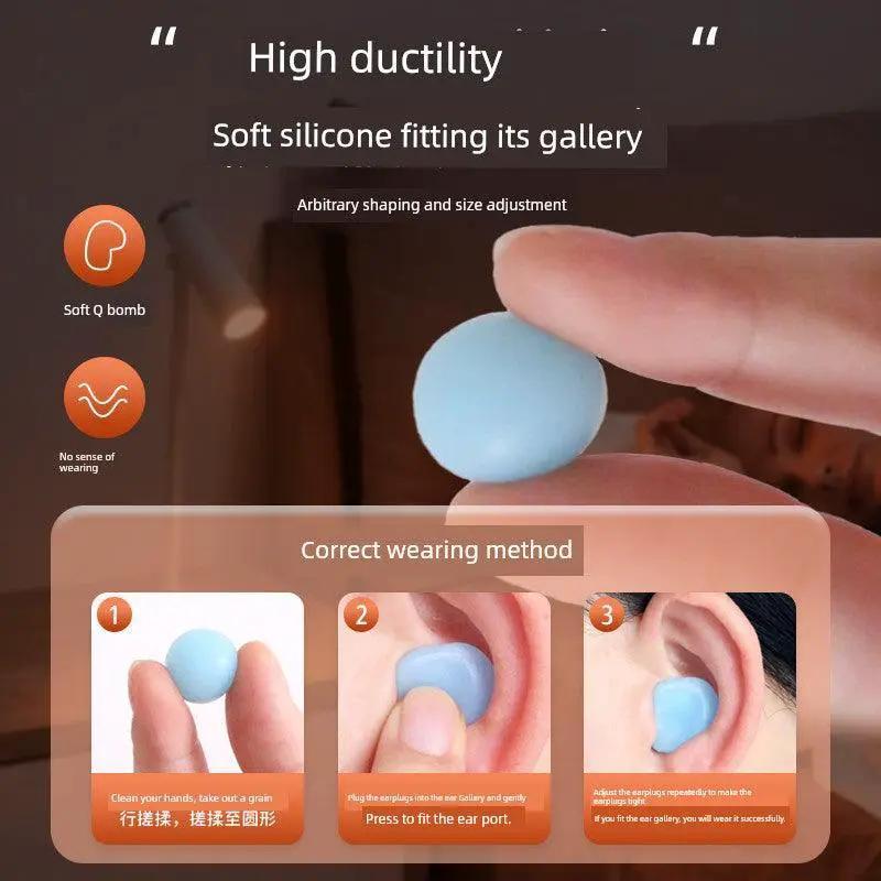 Silicone Mud Soundproof Earplugs for Noise Reduction