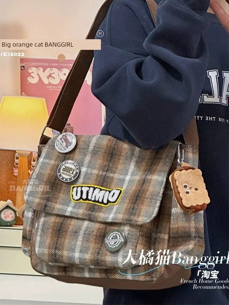 Middle Aged Shoulder Bag Japanese South Korean Fashion Style