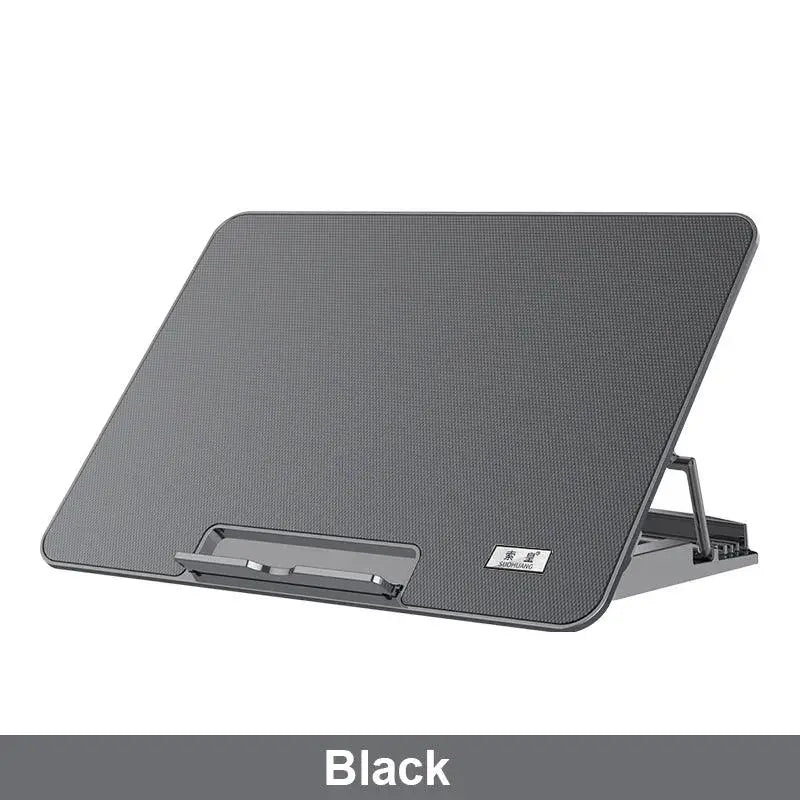 Laptop Cooling Base Pad With Adjustable Holder And Support