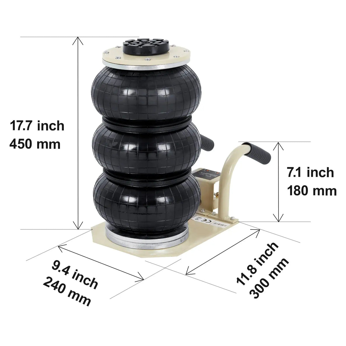 Heavy Duty Ton Air Bag Car Jack — product image 8