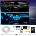 LED Car Ambient Lights Bluetooth RGB