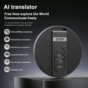 ZNP Ultra-thin AI Voice Translator Instant Professional Portable Wireless Magnetic Foldable Phone Stand 50Hrs Playback ForOffice