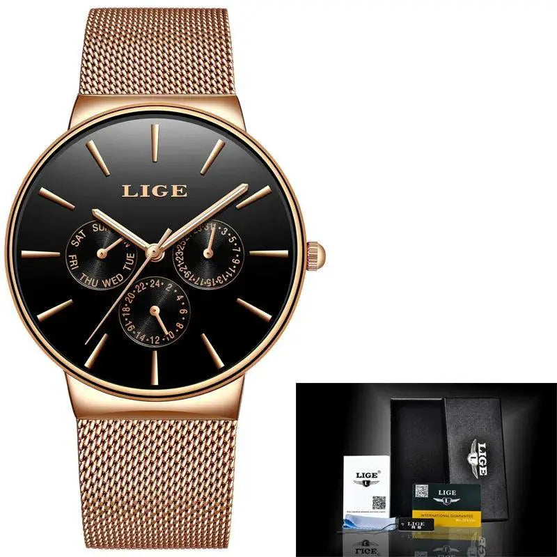 Luxury Mesh Steel Strap Watch For Elegant Everyday Wear