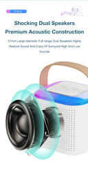 Y1 Wireless Bluetooth Speaker with 2 Microphones and RGB Light