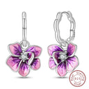 Sterling Silver Colorful Butterfly Dragonfly