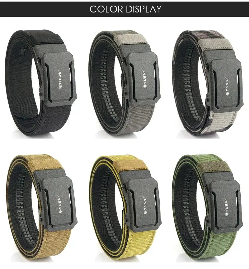 Durable Military Belt for Men with Gear — product view 17