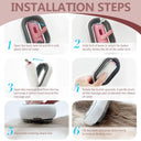 Double-Sided Pet Hair Grooming Comb for Easy Cleaning