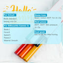 HTVRONT 12 Pack Multi Color Heat Transfer Vinyl Roll for DIY