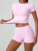 Women Yoga Butt Lifting Shorts High Waist Control