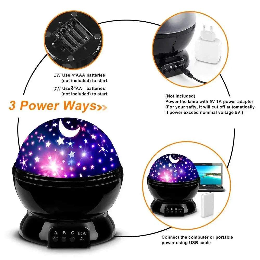 Starry Sky Projector Night Light For Kids LED Lamp Magic