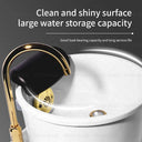 Electric Foot Basin Spa Massager with One-Button Drainage Dual-Colored Lights Deep Clean Foot Bath for Salon Home Use