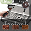 Espresso Coffee Machine with Grinder, Semi-Automatic Espresso