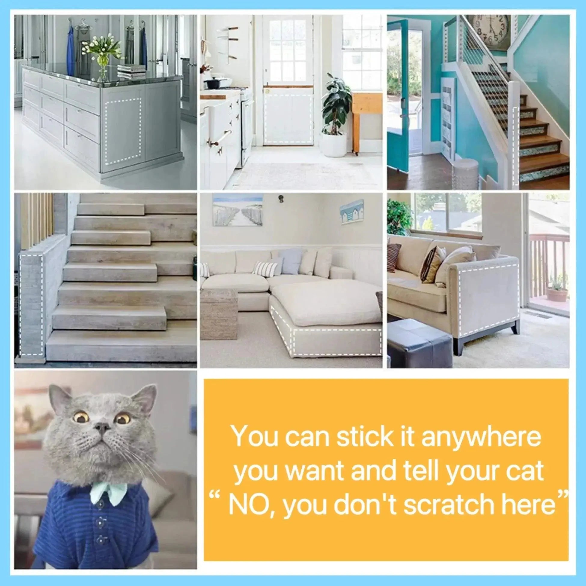 Cat Scratch Deterrent Tape Clear Furniture Protectors