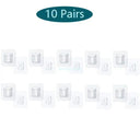 Effortless Bathroom & Kitchen Organization with Transparent Wall Hooks