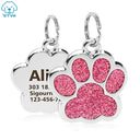 Personalized Pet ID Tags Engraved Name Collar Pendant