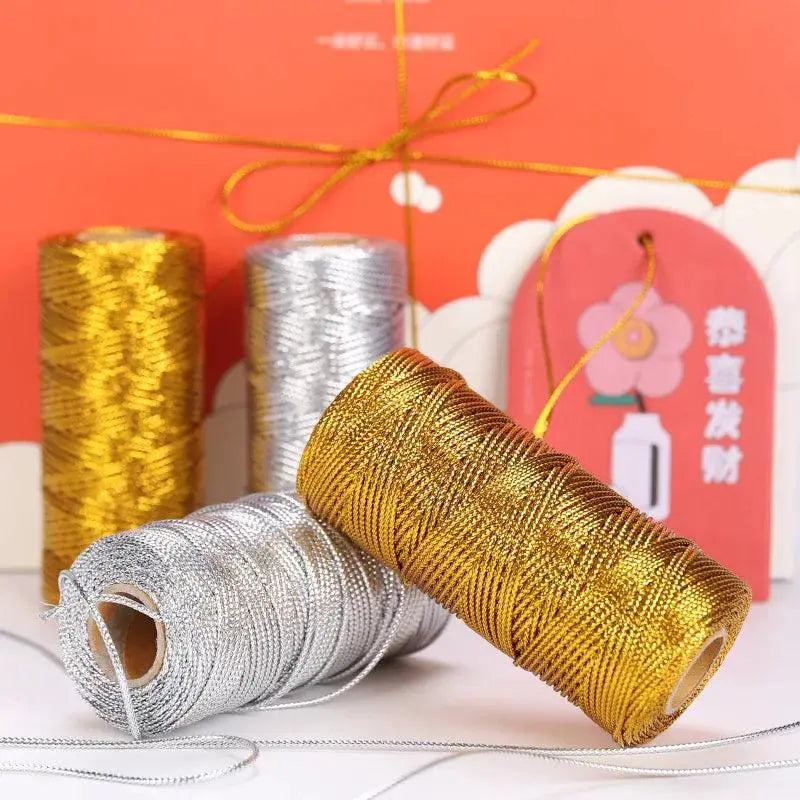 Glamorous Gold and Silver Crafting Cord for DIY Projects