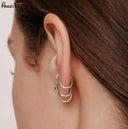 Moissanite Earrings in Sterling Silver Fashion FDEFE