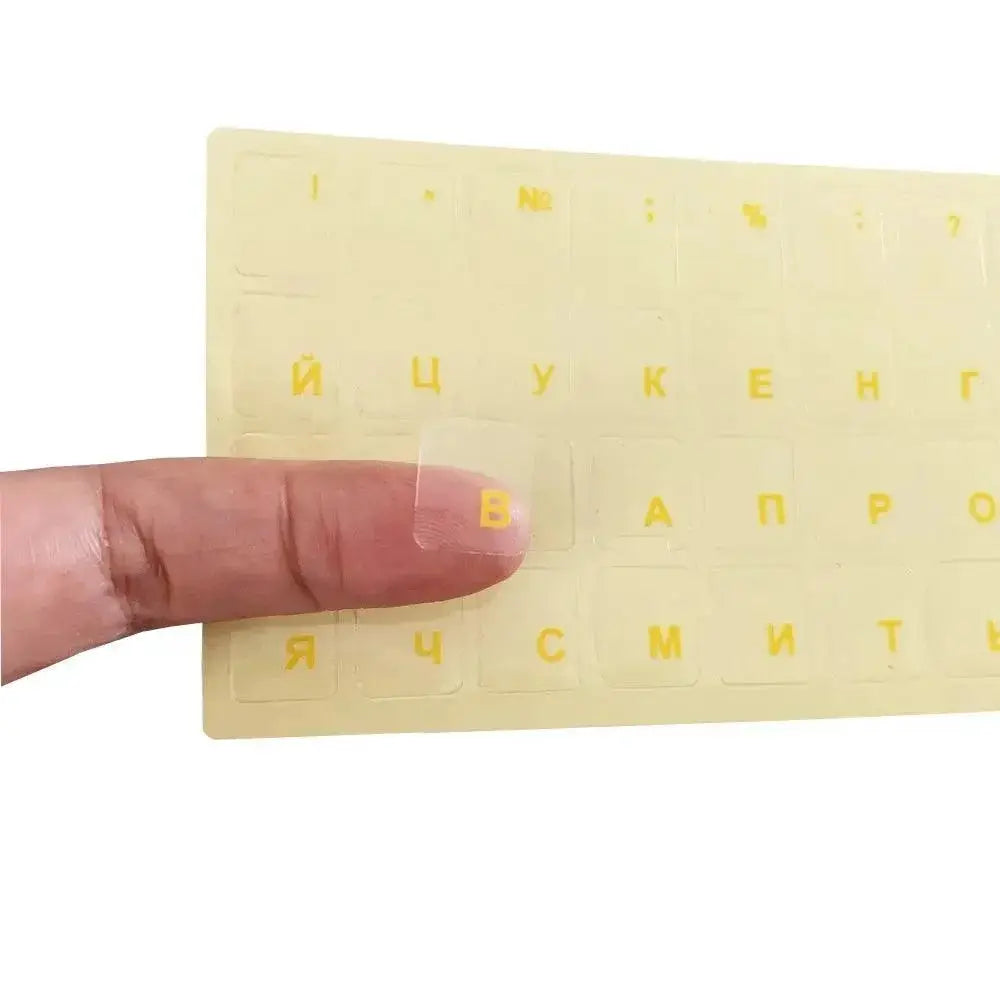 Russian Keyboard Stickers Waterproof Alphabet Layout