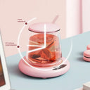 USB Cup Warmer With 3 Temperature Settings Auto Shut Off Keeps Coffee Hot