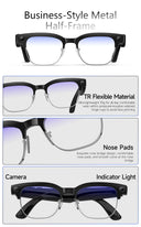 4K Camera Smart Glasses for Translation