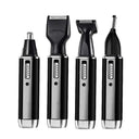 4-in-1 Rechargeable Nose Hair & Beard Trimmer Tool