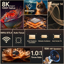 Magcubic Voice Remote Projector, Native Auto Focus, Support