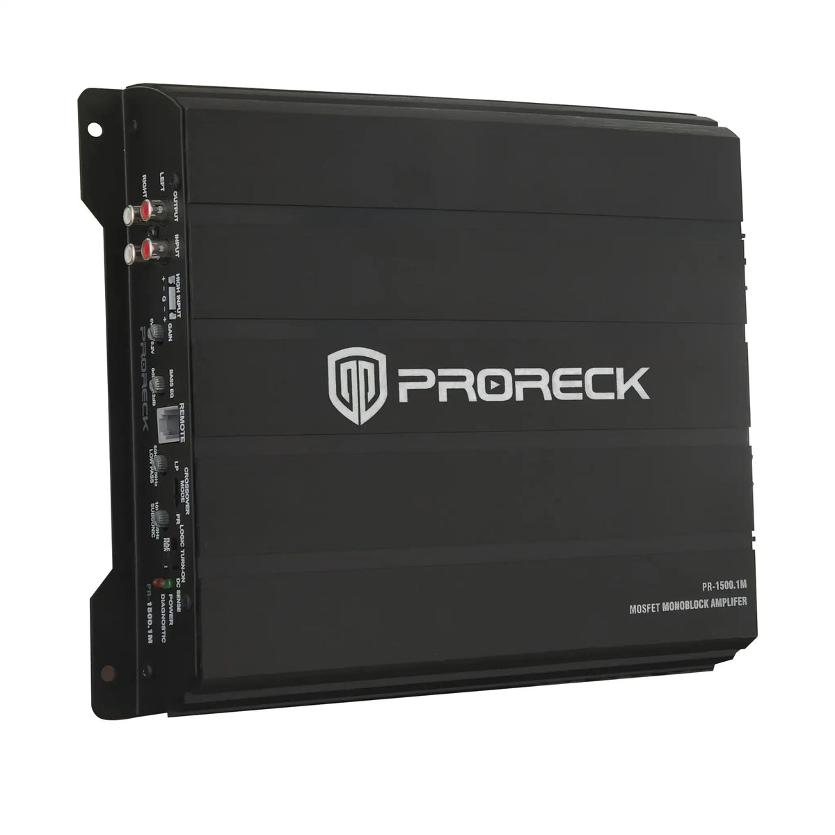 PRORECK PR-122M 1500W Dual 12-Inch Car Subwoofer Enclosure Kit with Mono Block Amplifier And Wiring Installation Audio System