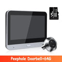 WSDCAM Mini WiFi Doorbell Two Way Talk Peephole 1080P Never Miss Visitors