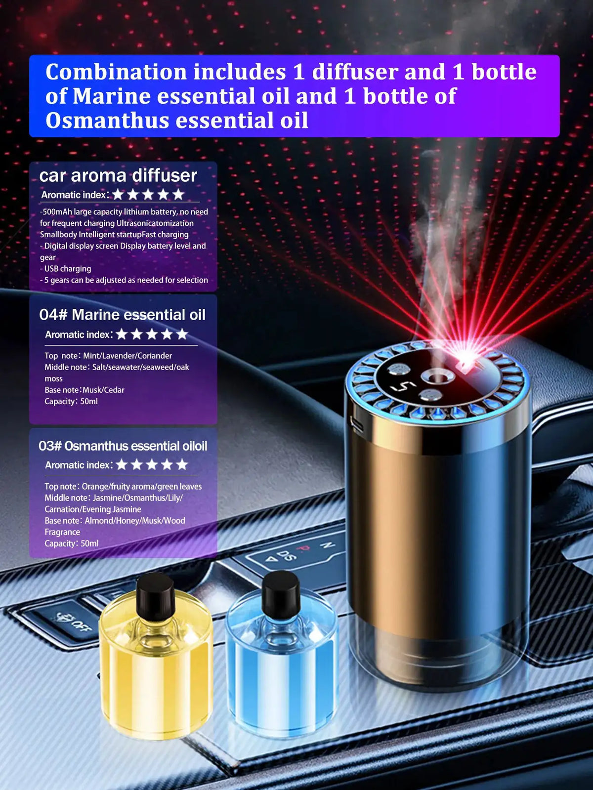 Rechargeable Aromatherapy Diffuser — product view 16