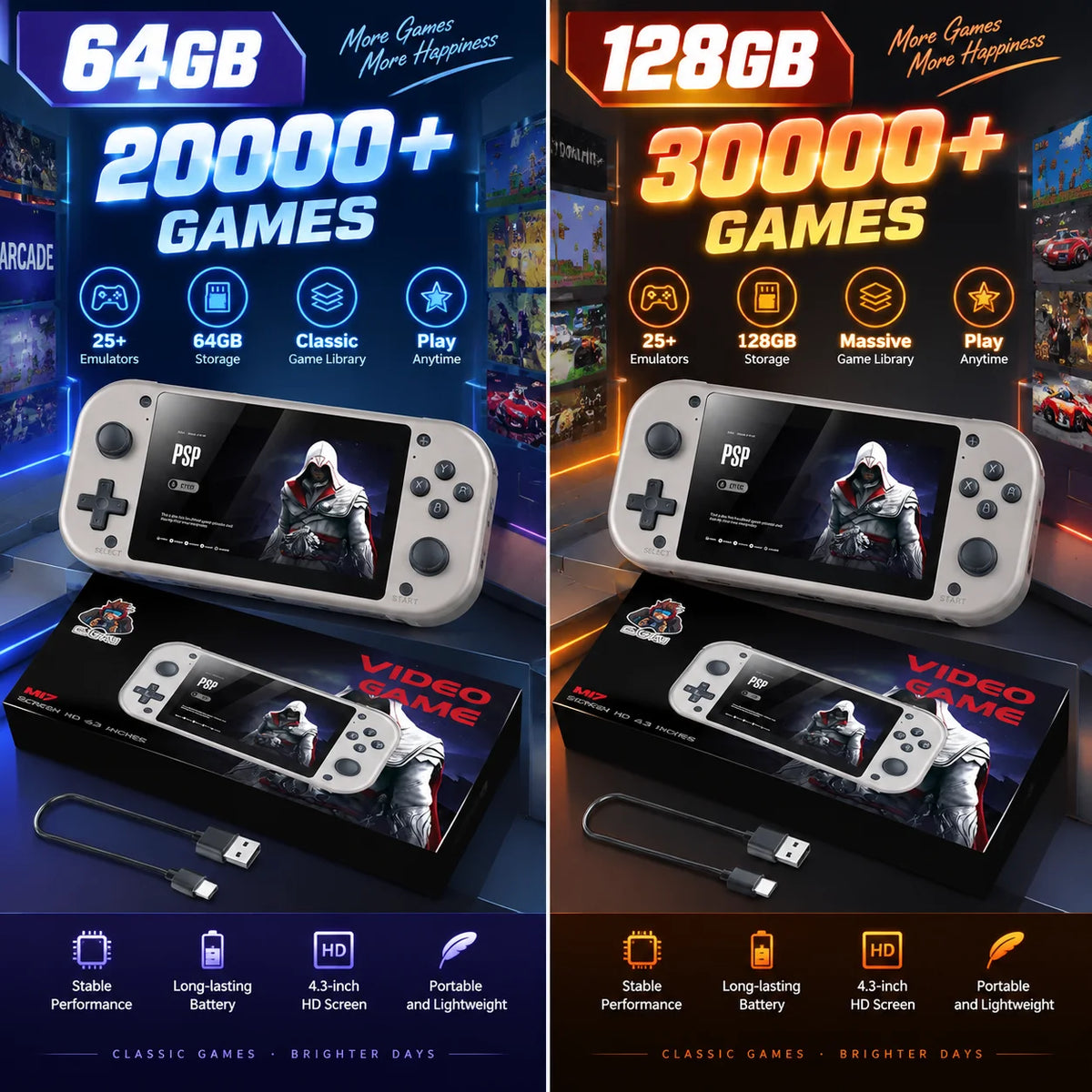 M17 Retro Handheld Video Game
