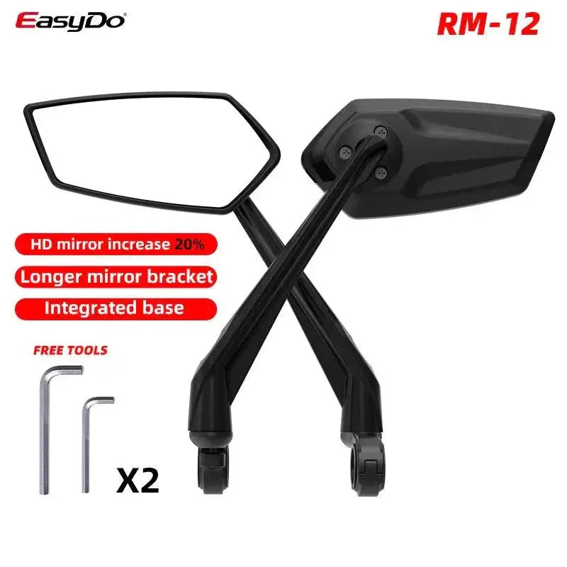 Crystal Clear Cycling Mirror For Enhanced Safety Ride