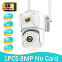 8MP Dual Lens Outdoor Security Camera with Night Vision
