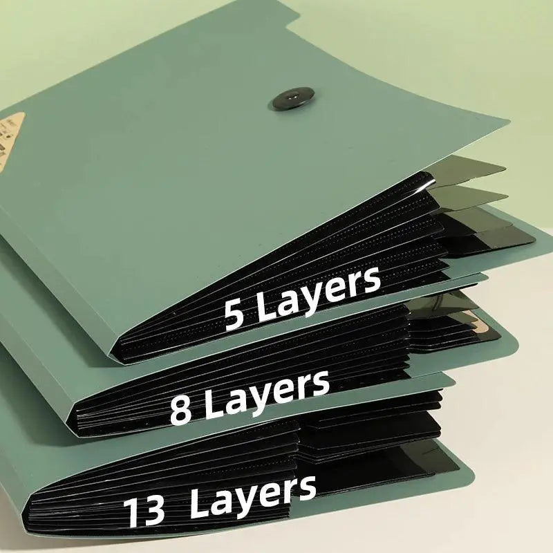 5 8 13 Layers A4 File Folder Storage Bag Office Supplies
