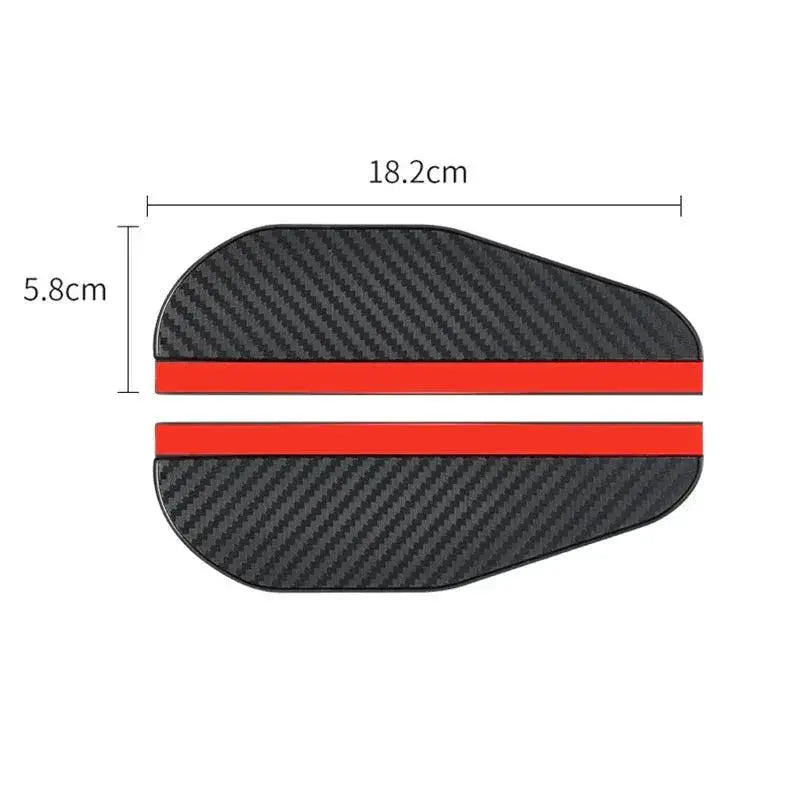 Carbon Fiber Visor Set For Cars Elevates Interior Style