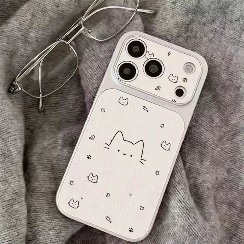 Cute Cartoon Cat Case - Shockproof Reliable Cover