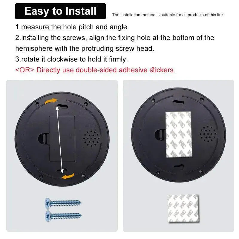 Dummy Security Camera Red LED Light For Home Safety