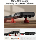 Fifteen Percent Incline Vibration Desk Treadmill Remote Boost