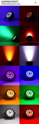 DJ Party LED Par Wash Lights 2-Pack
