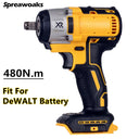 480/500/1200N.m Brushless Impact Wrench Cordless Driver