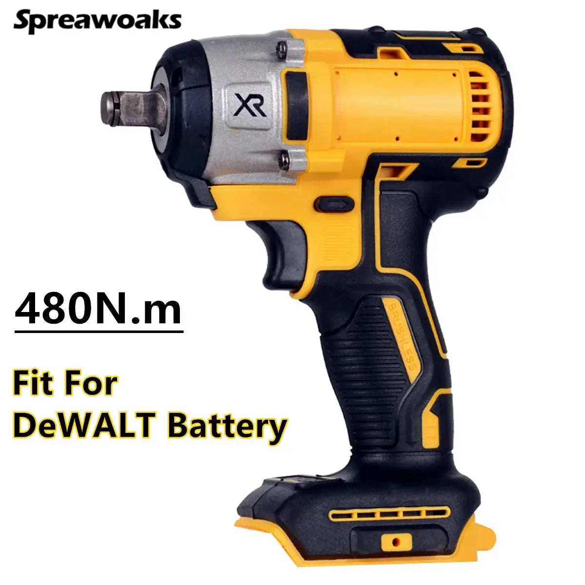 Brushless Impact Wrench Cordless Driver 480 500 1200 Nm
