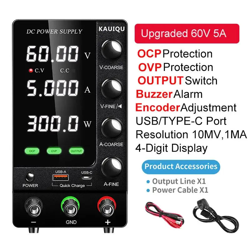 Adjustable Lab Power Supply - Usb Fast Charge — product view 10