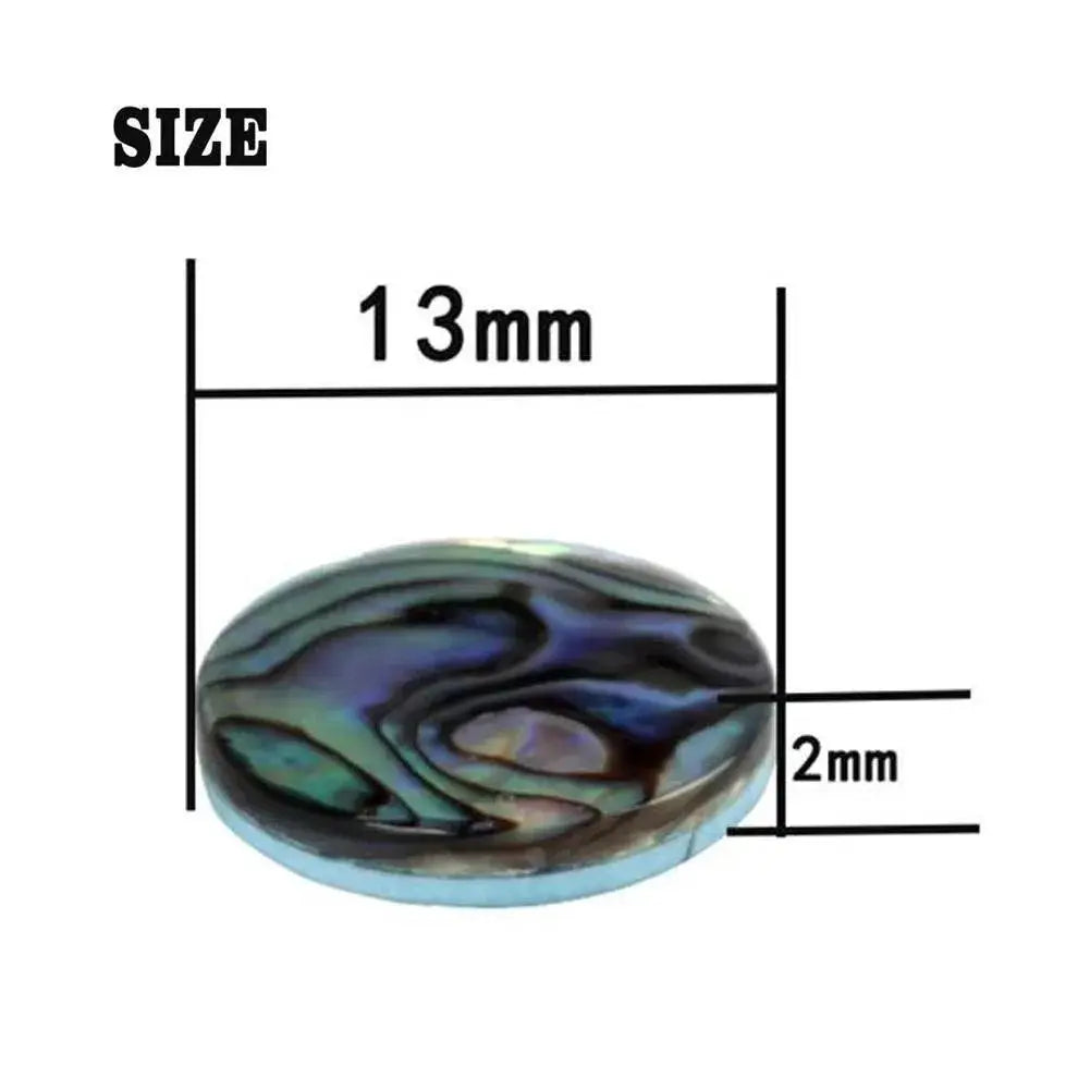 3 Piece Abalone Shell Trumpet Valve Caps Finger Buttons Set