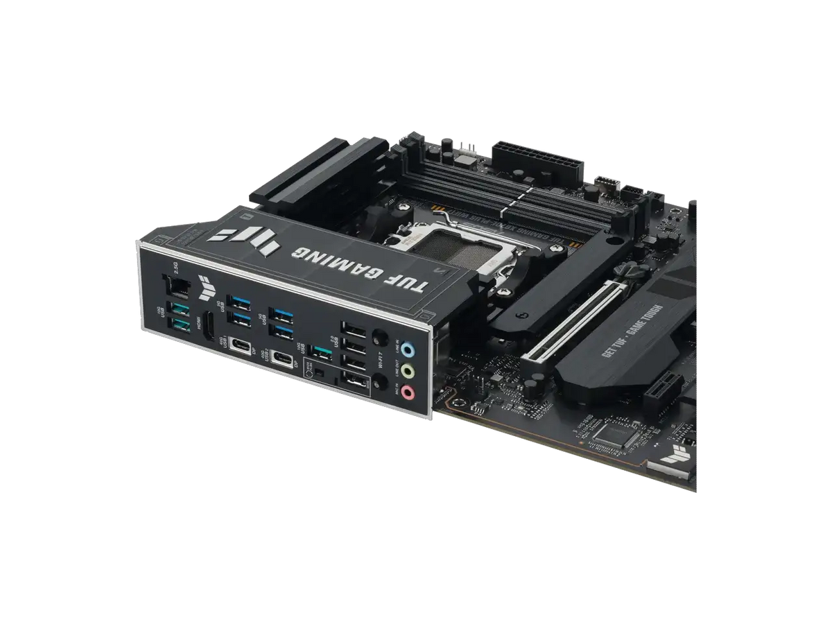 ASUS TUF GAMING X870E-PLUS WIFI7 AMD X870E ATX Motherboard with 16+2+1 80A Power Stages, DDR5 Support with AEMP, PCIe 5.0 x16 with PCIe Slot Q-Release Slim, Four M.2 Slots, WiFi 7 with ASUS Q-Antenna