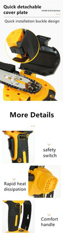 Cordless Brushless Chainsaw for 18/20V Battery Power