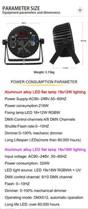 Bright DMX512 LED Par Lights for Stages