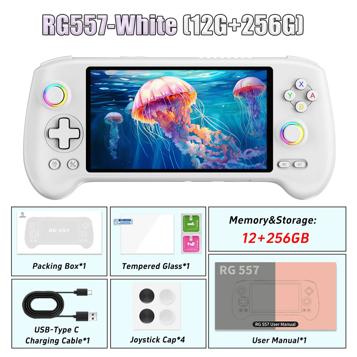 Anbernic Handheld Video Game Console Android Gaming Console " — product view 12