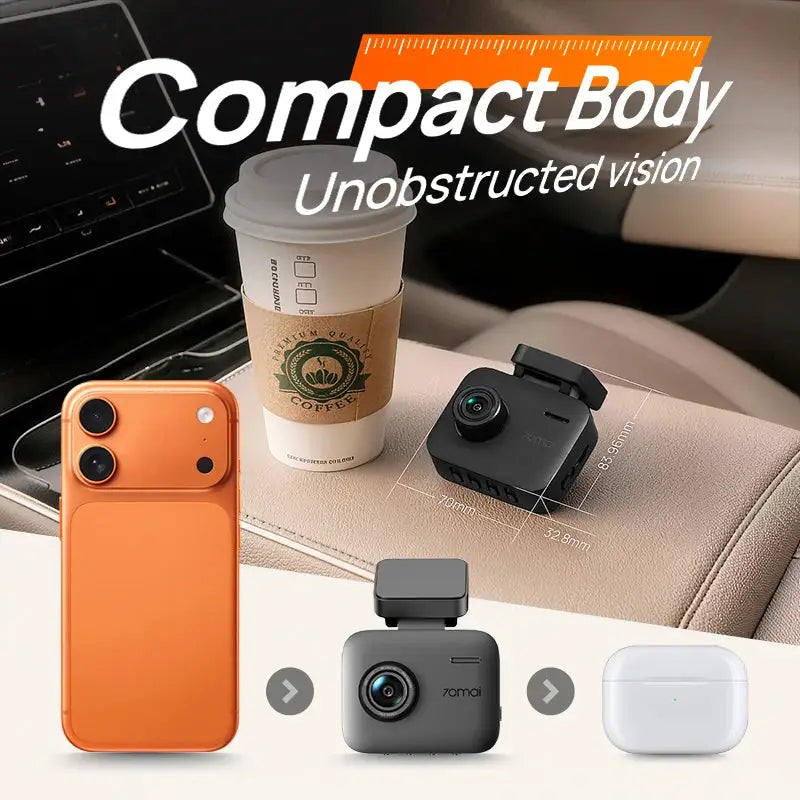 Global Version 70mai Dash Cam A800Nano 4K Image Front Cam HDR Wi-Fi GPS ADAS 24H Parking 70mai A800 Nano True 4K Car DVR