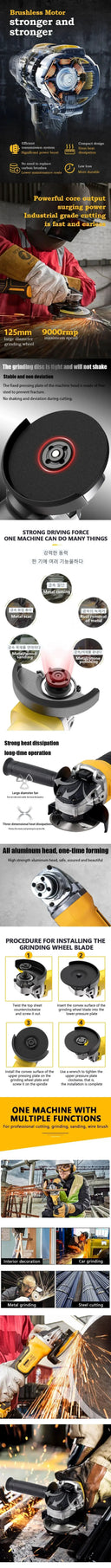Cordless Angle Grinder for Metal Work