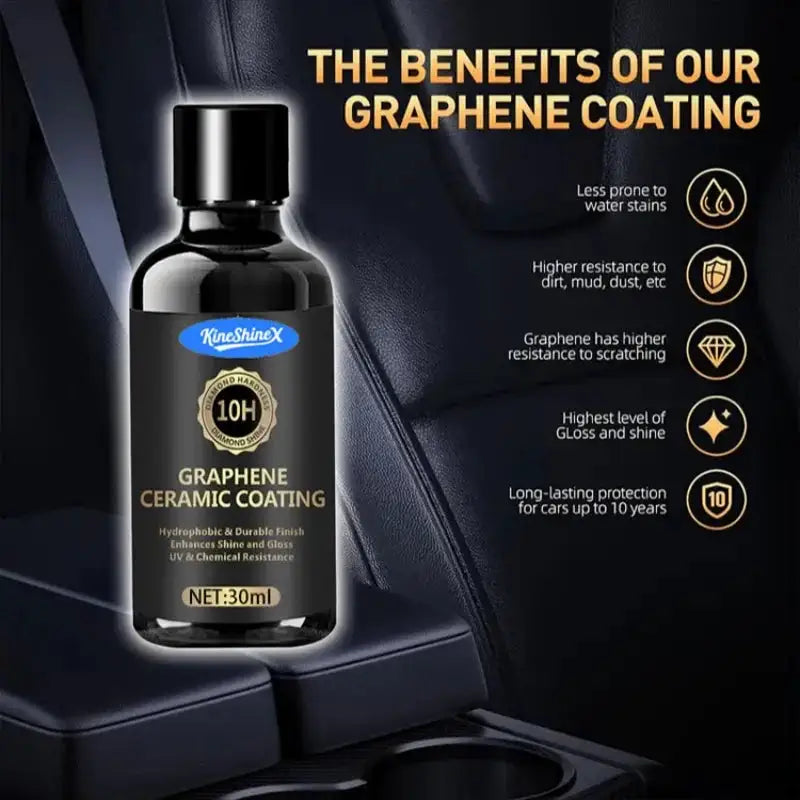 Graphene Ceramic Coating 20H/12H with Self Healing and UV Track Technology Car Detailing Professionals 10+ Years of Protection